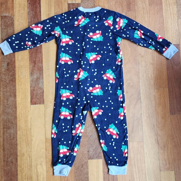 Jammies For Your Families Fleece One-Piece Christmas Pajama Set Size 5/6 - Picture 10 of 11